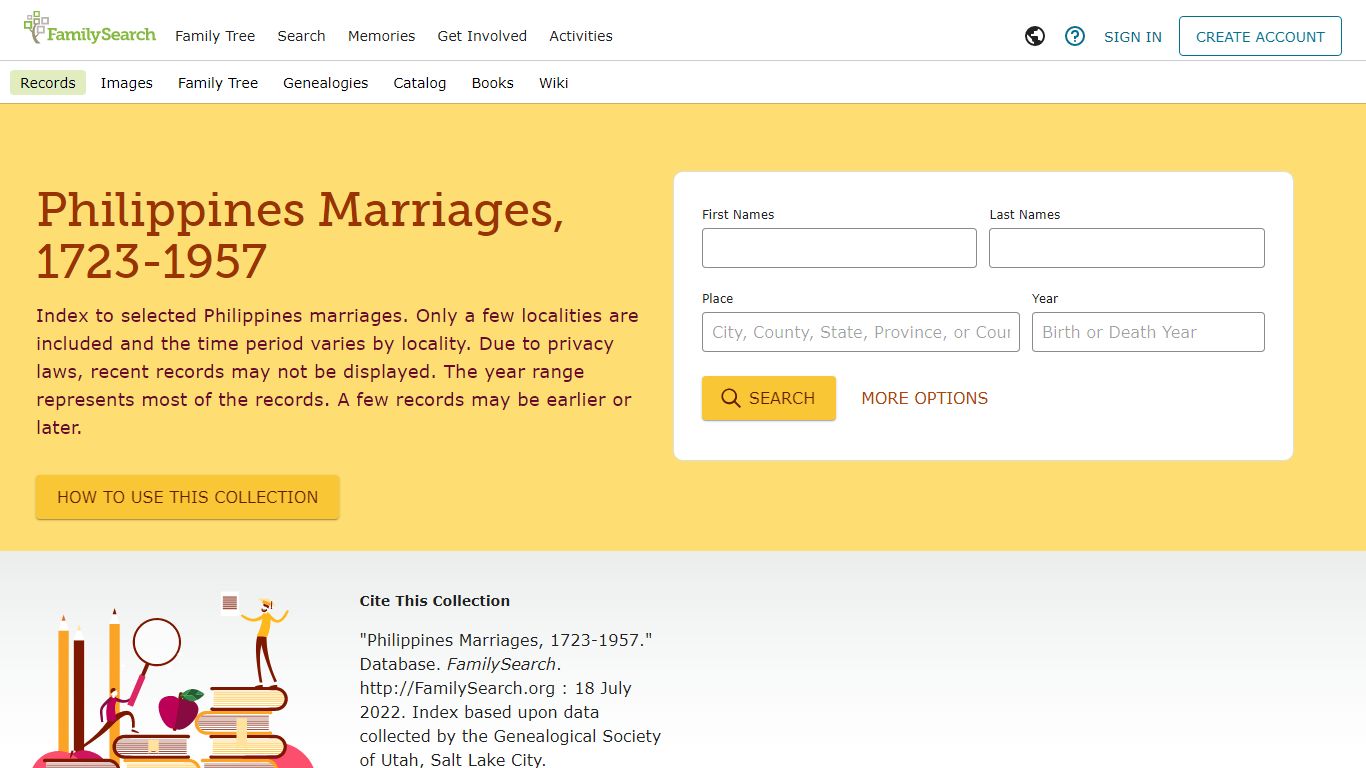 Philippines Marriages, 1723-1957 - FamilySearch